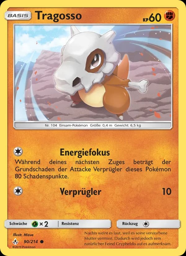 Tragosso card in German
