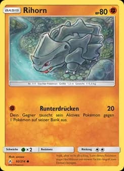 Rihorn card in German