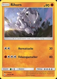 Rihorn card in German