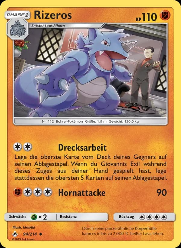 Rizeros card in German