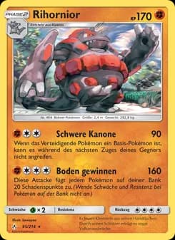 Rihornior card in German