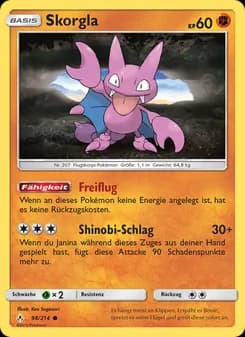 Skorgla card in German