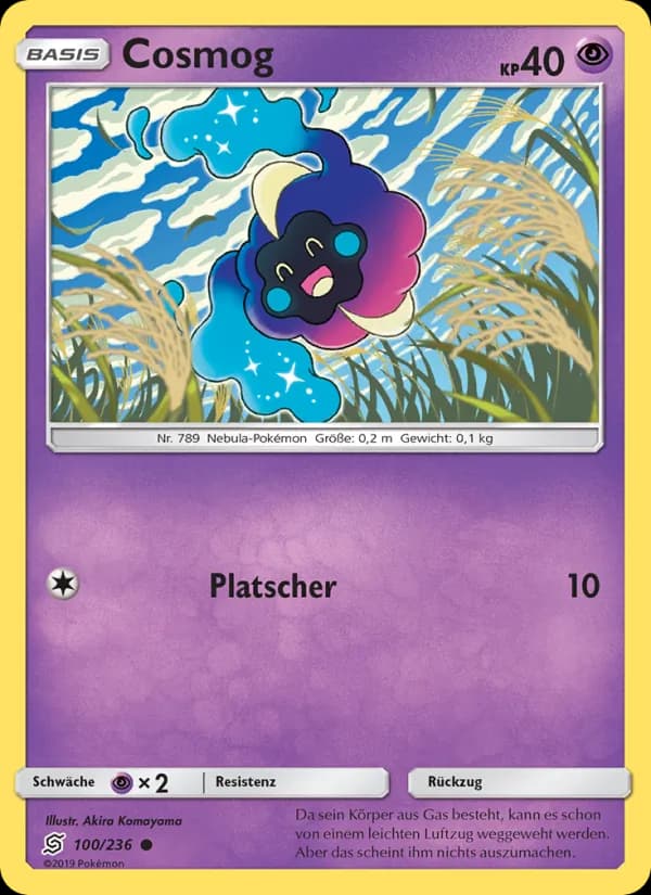 Cosmog card in German
