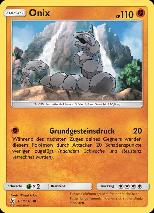Onix card in German