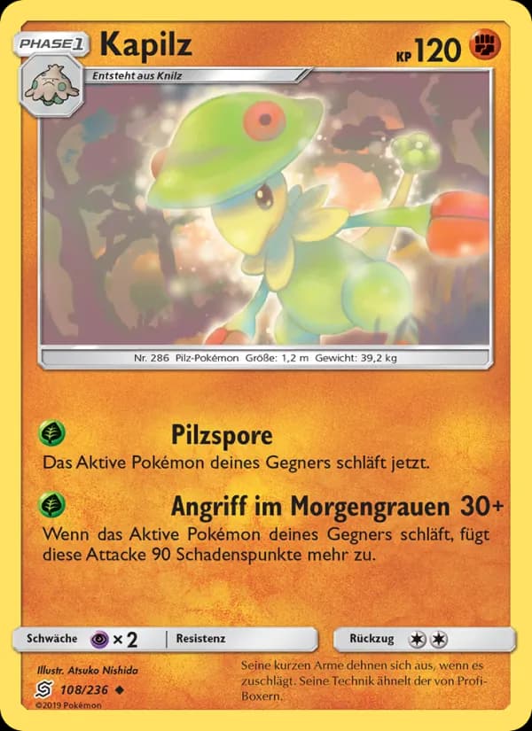 Kapilz card in German