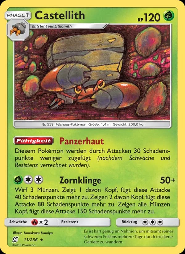 Castellith card in German