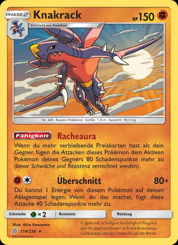 Knakrack card in German