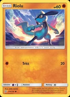 Riolu card in German
