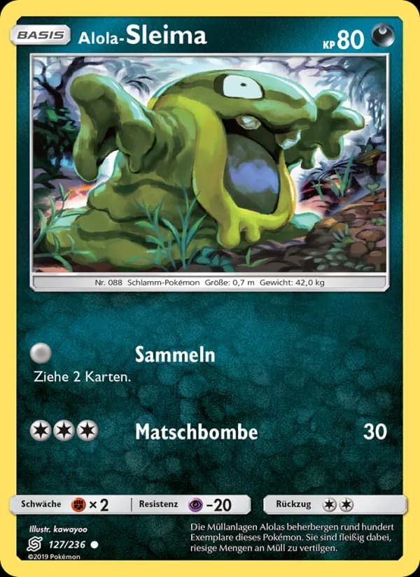 Alola-Sleima card in German