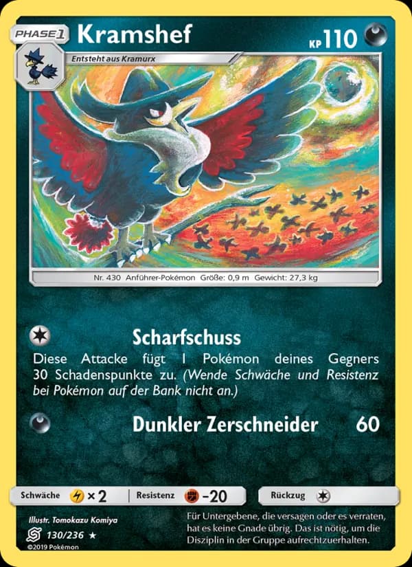 Kramshef card in German