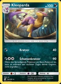 Kleoparda card in German