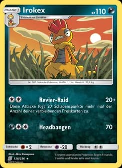 Irokex card in German