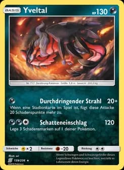Yveltal card in German