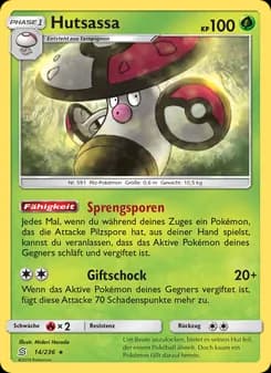 Hutsassa card in German