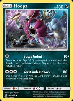 Hoopa card in German