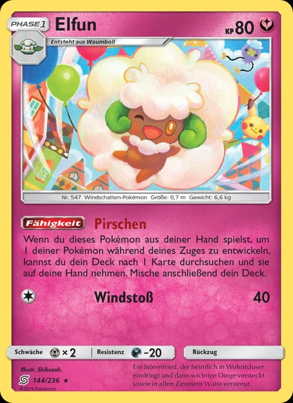 Elfun card in German