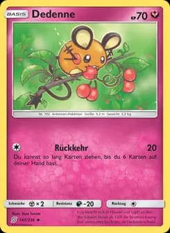 Dedenne card in German