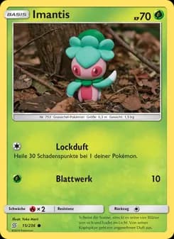 Imantis card in German