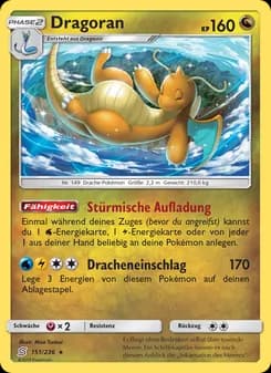 Dragoran card in German