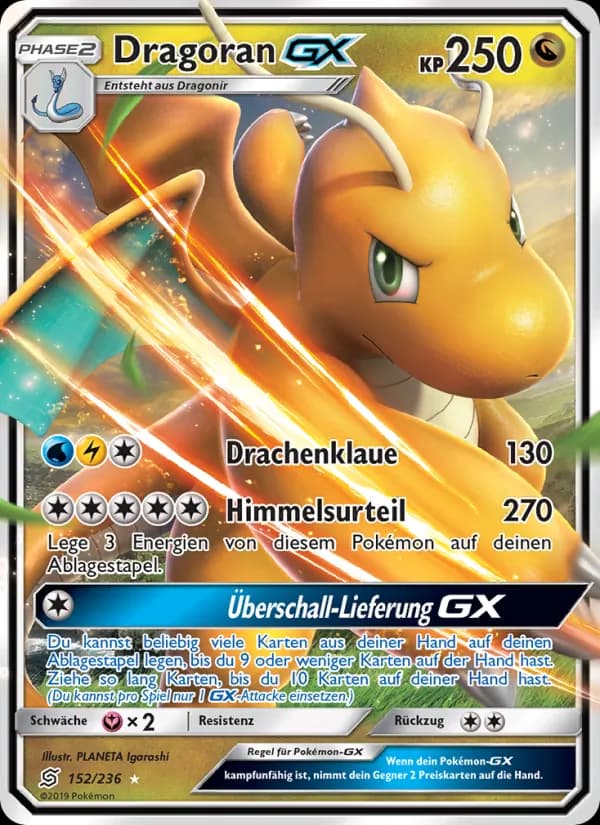Dragoran GX card in German
