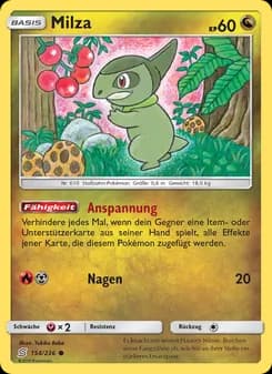 Milza card in German