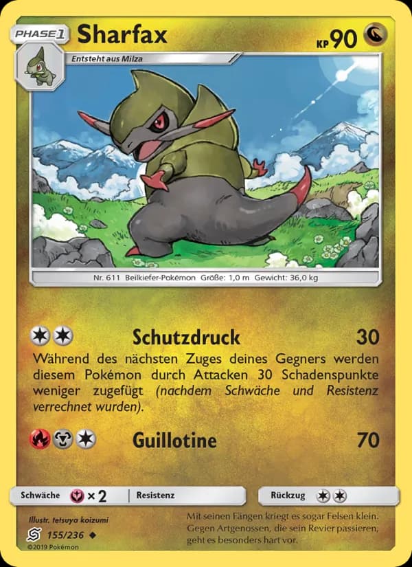 Sharfax card in German