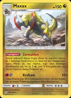 Maxax card in German