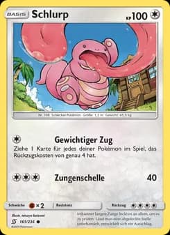 Schlurp card in German