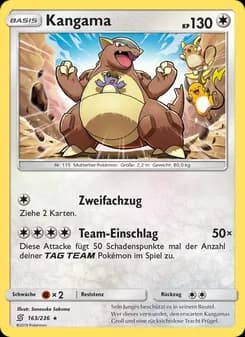 Kangama card in German