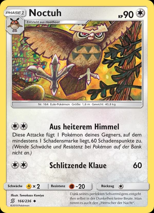 Noctuh card in German