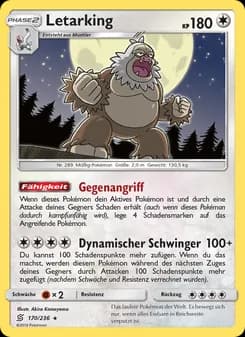 Letarking card in German