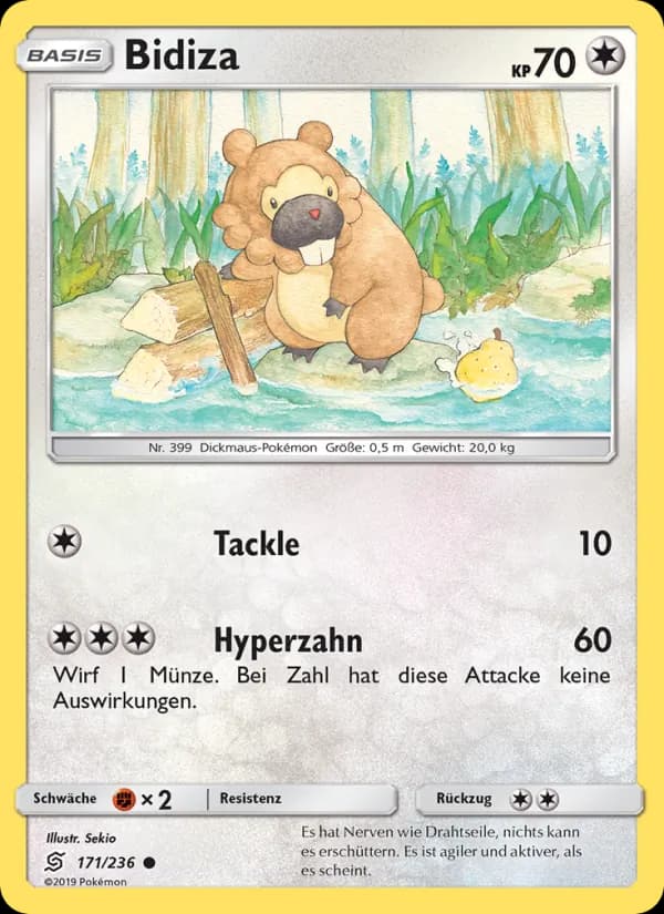Bidiza card in German