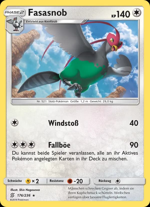 Fasasnob card in German