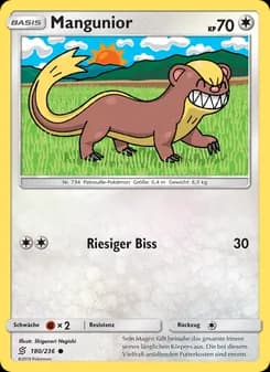 Mangunior card in German