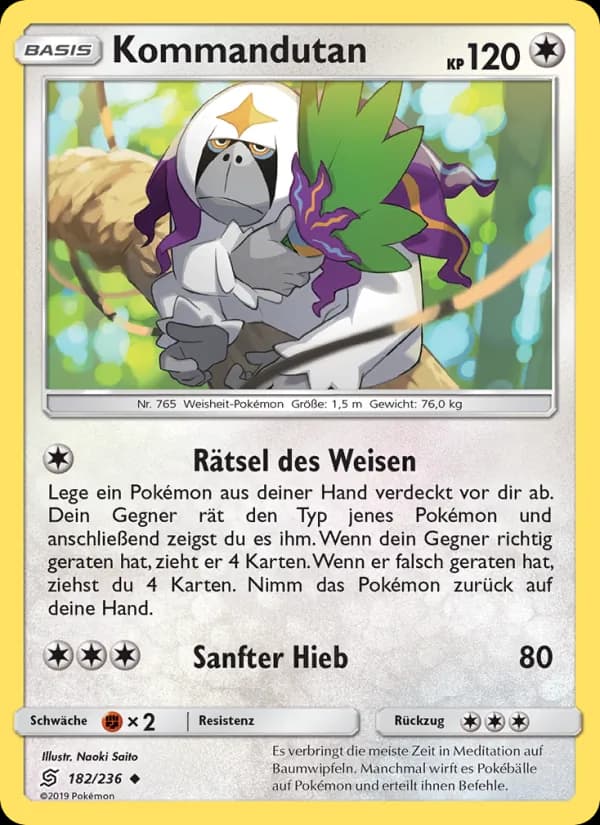 Kommandutan card in German