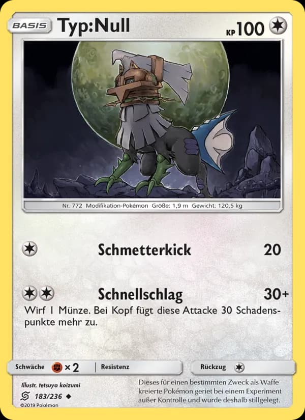 Typ:Null card in German