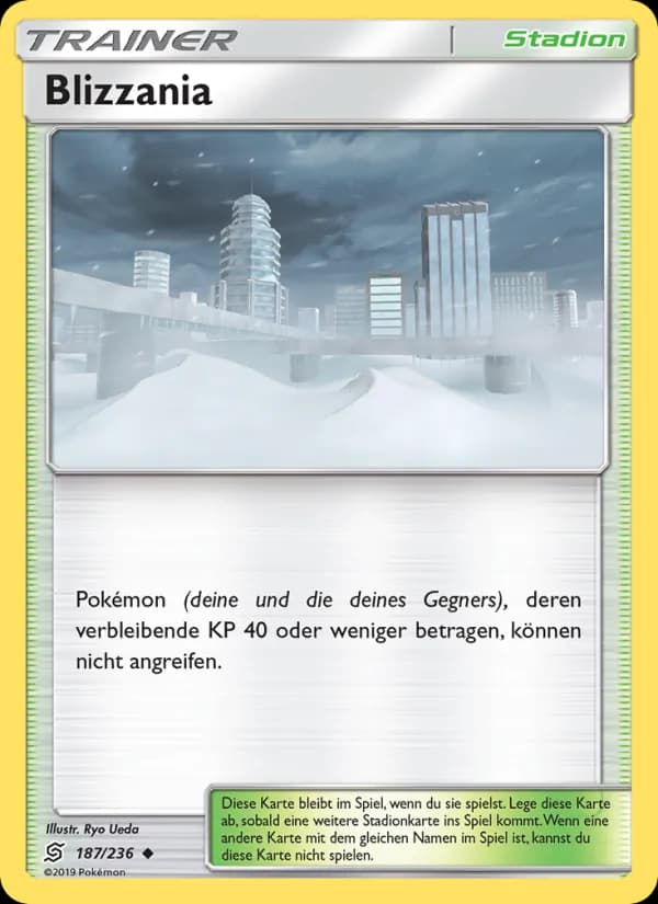 Blizzania card in German