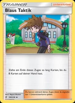 Blaus Taktik card in German