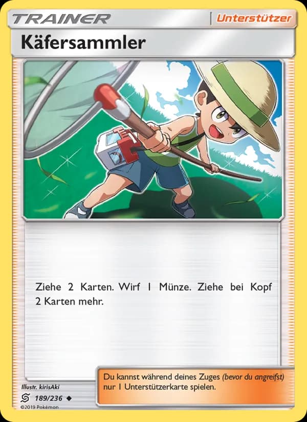 Käfersammler card in German