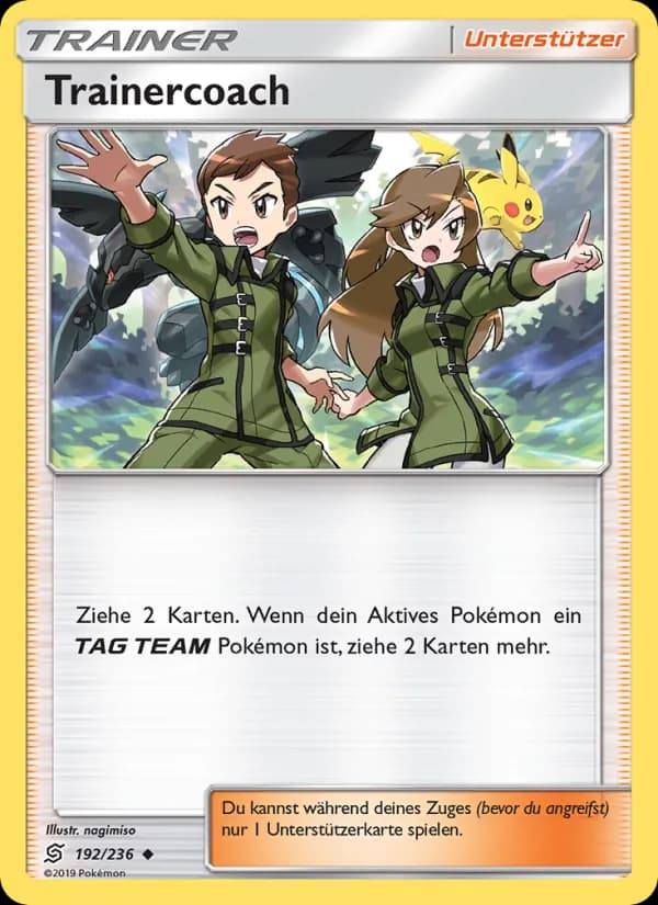 Trainercoach card in German