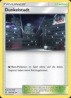 Dunkelstadt card in German