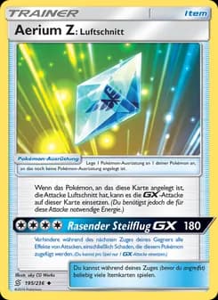 Aerium Z: Luftschnitt card in German