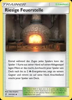 Riesige Feuerstelle card in German