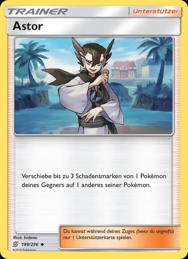 Astor card in German
