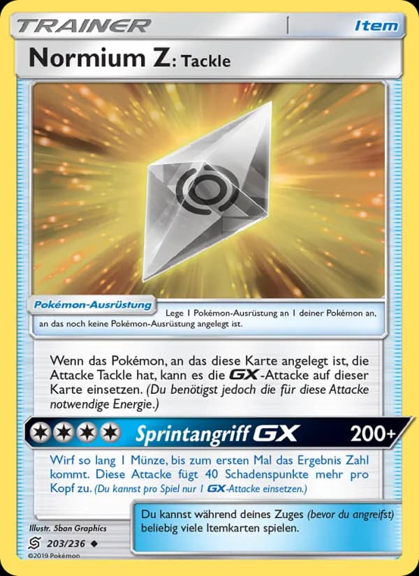 Normium Z: Tackle card in German
