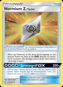Normium Z: Tackle card in German