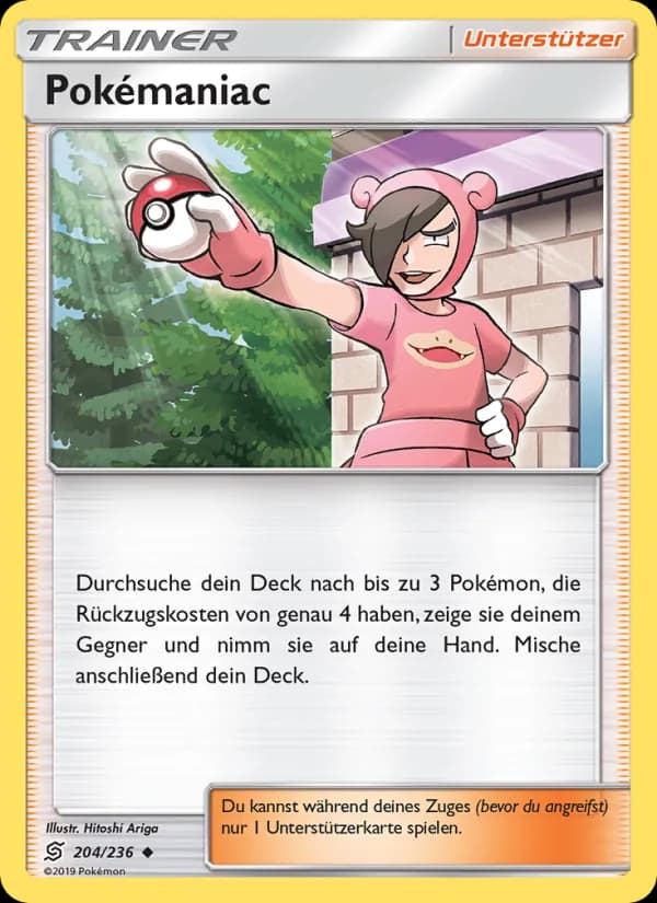 Pokémaniac card in German