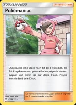 Pokémaniac card in German