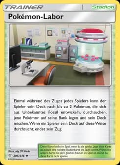 Pokémon-Labor card in German
