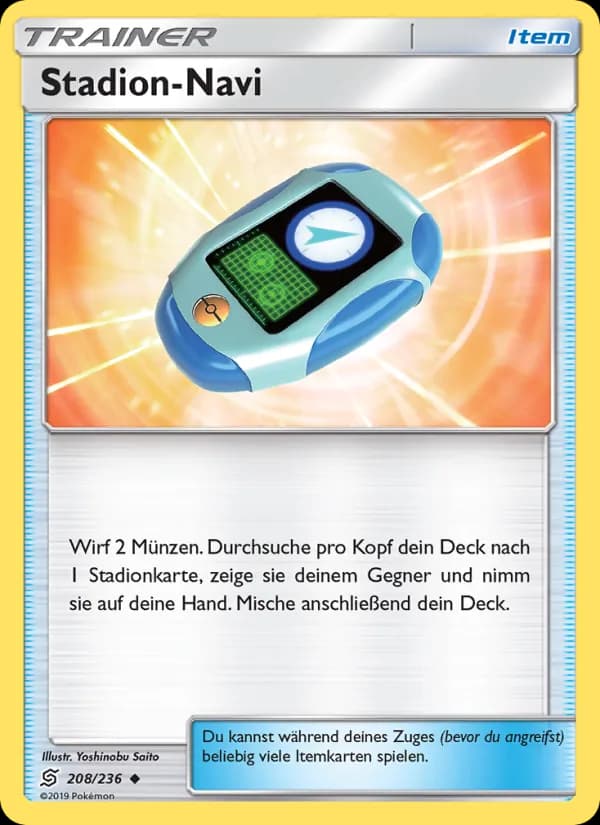 Stadion-Navi card in German